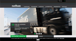 Desktop Screenshot of fairtrans.dk